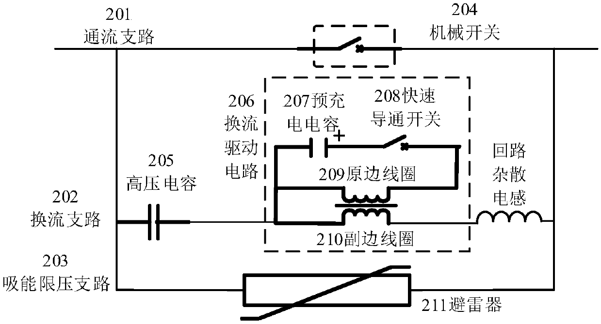 Bidirectional mechanical DC circuit breaker based on commutation drive circuit and its control method