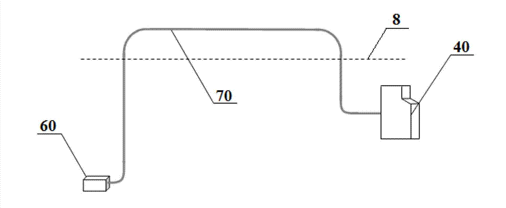 Material conveying state detecting device and material conveying state detecting method