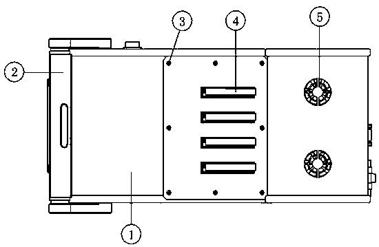 Four-channel testing machine bench