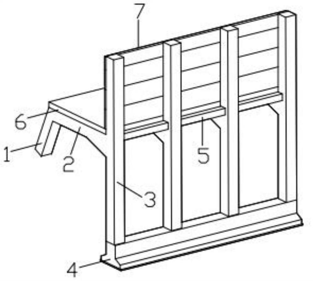 Steep slope high-fill roadbed structure adopting high-density EPS filler