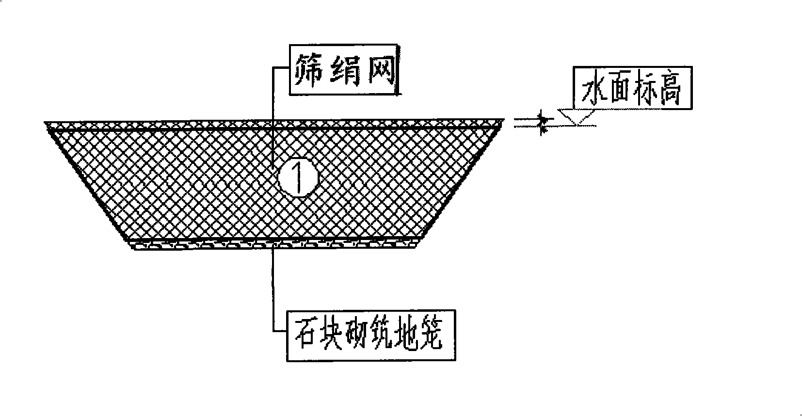 Pool ecological breeding method for coilia nasus by filling river water to accept fries