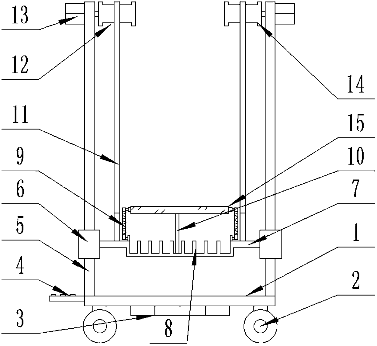 Roof plate overhead hoist for architectural interior decoration