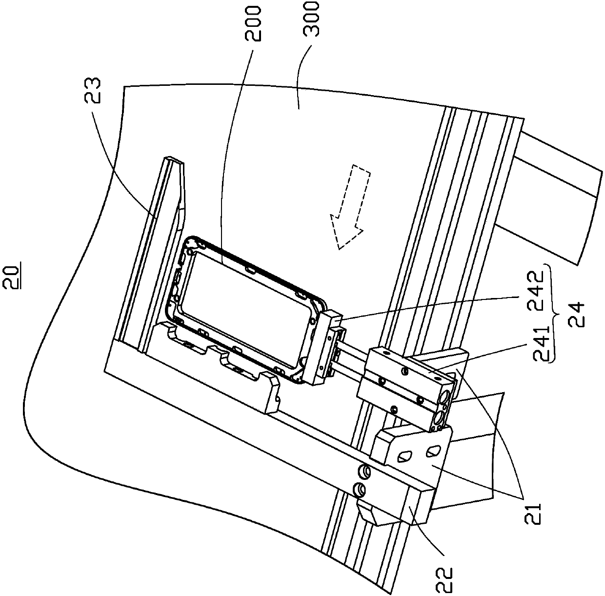 Automatic tape pasting device