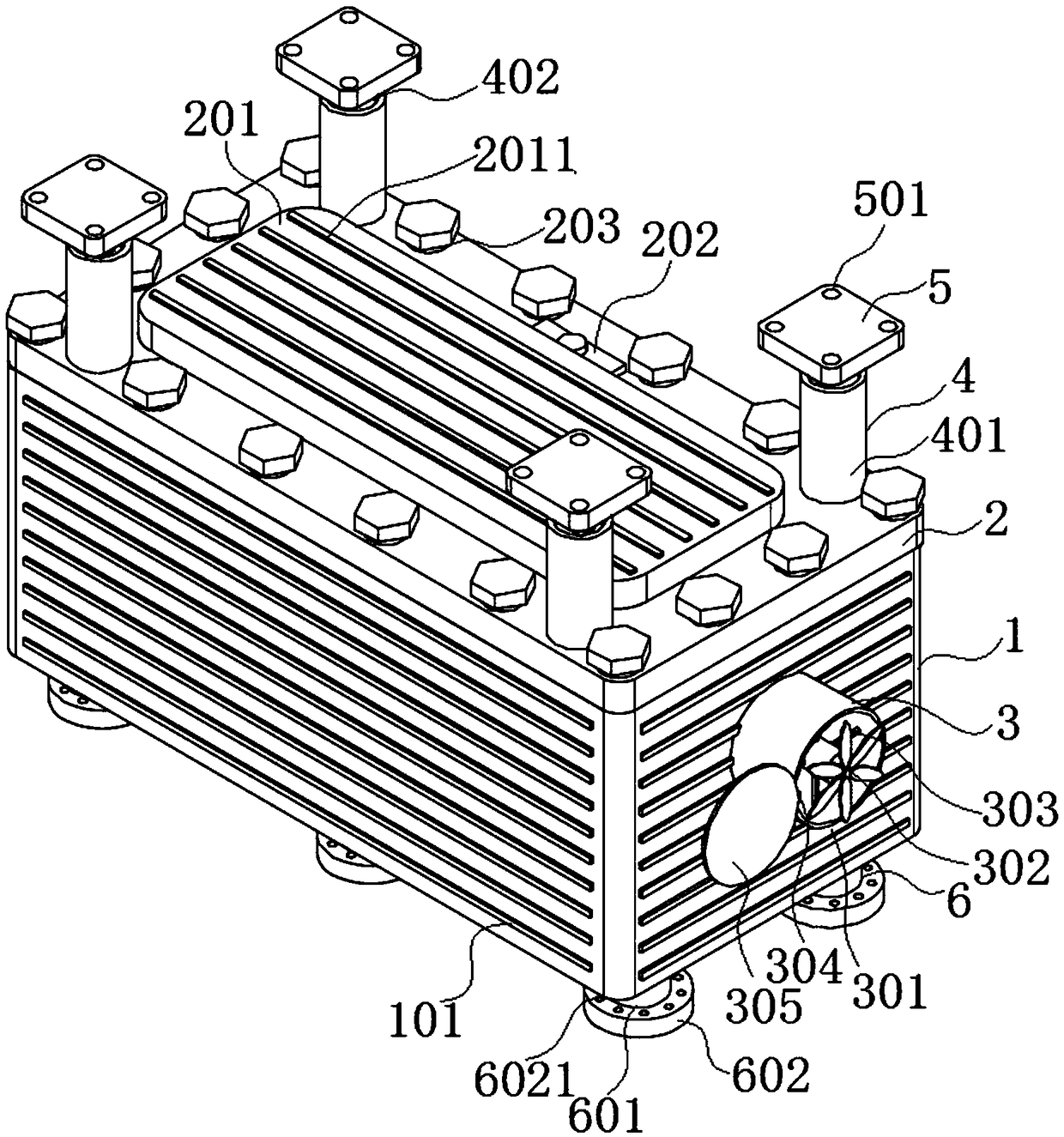 High-strength, explosionproof and shockproof battery for new energy automobile