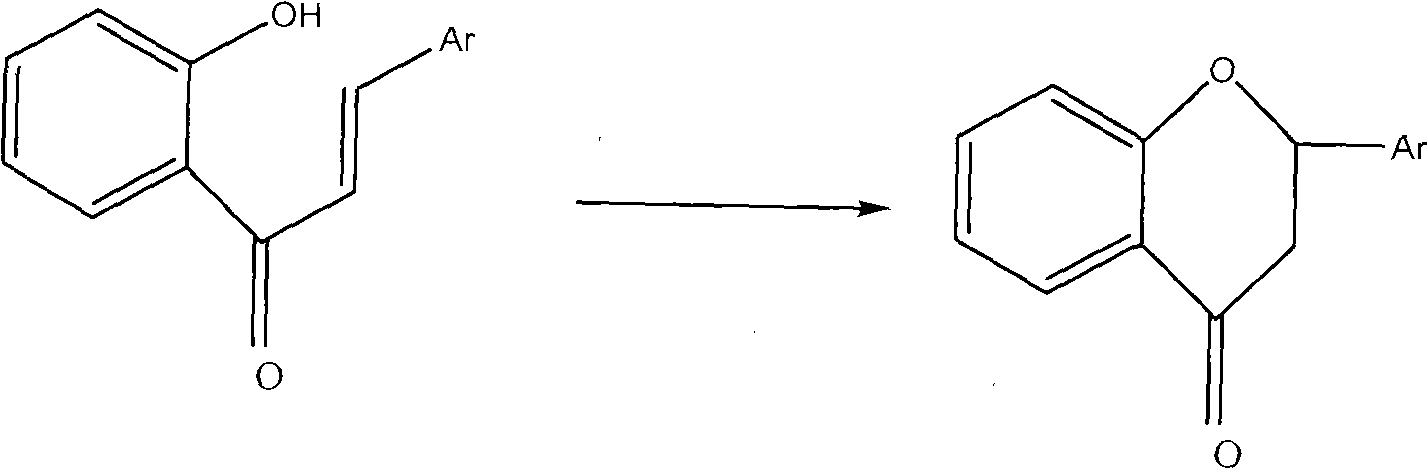 Method for preparing flavanone compound