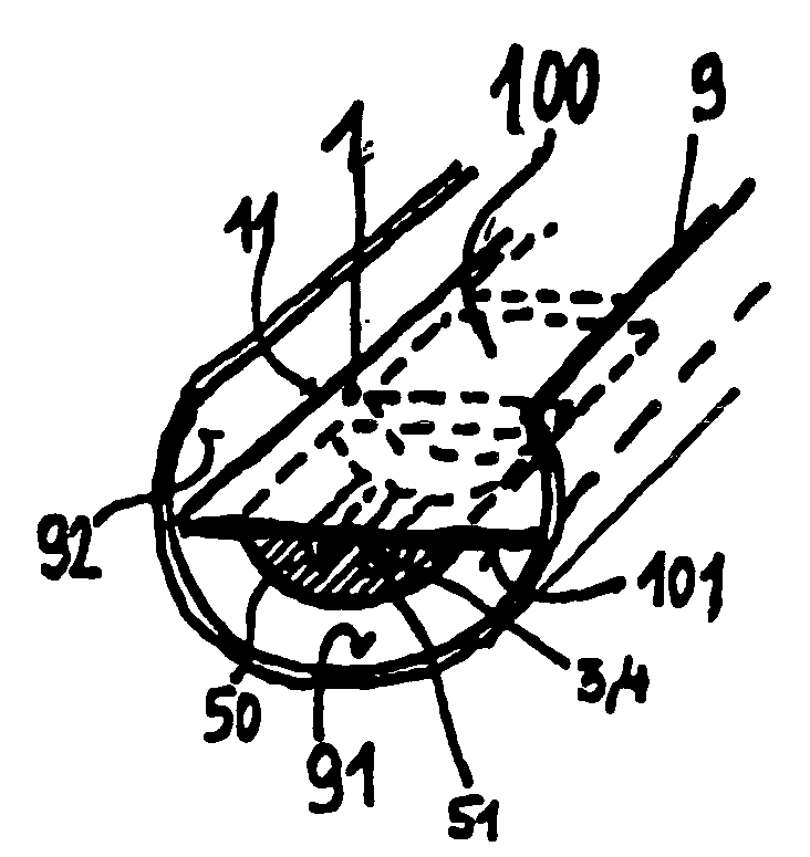 Cable laying configuration