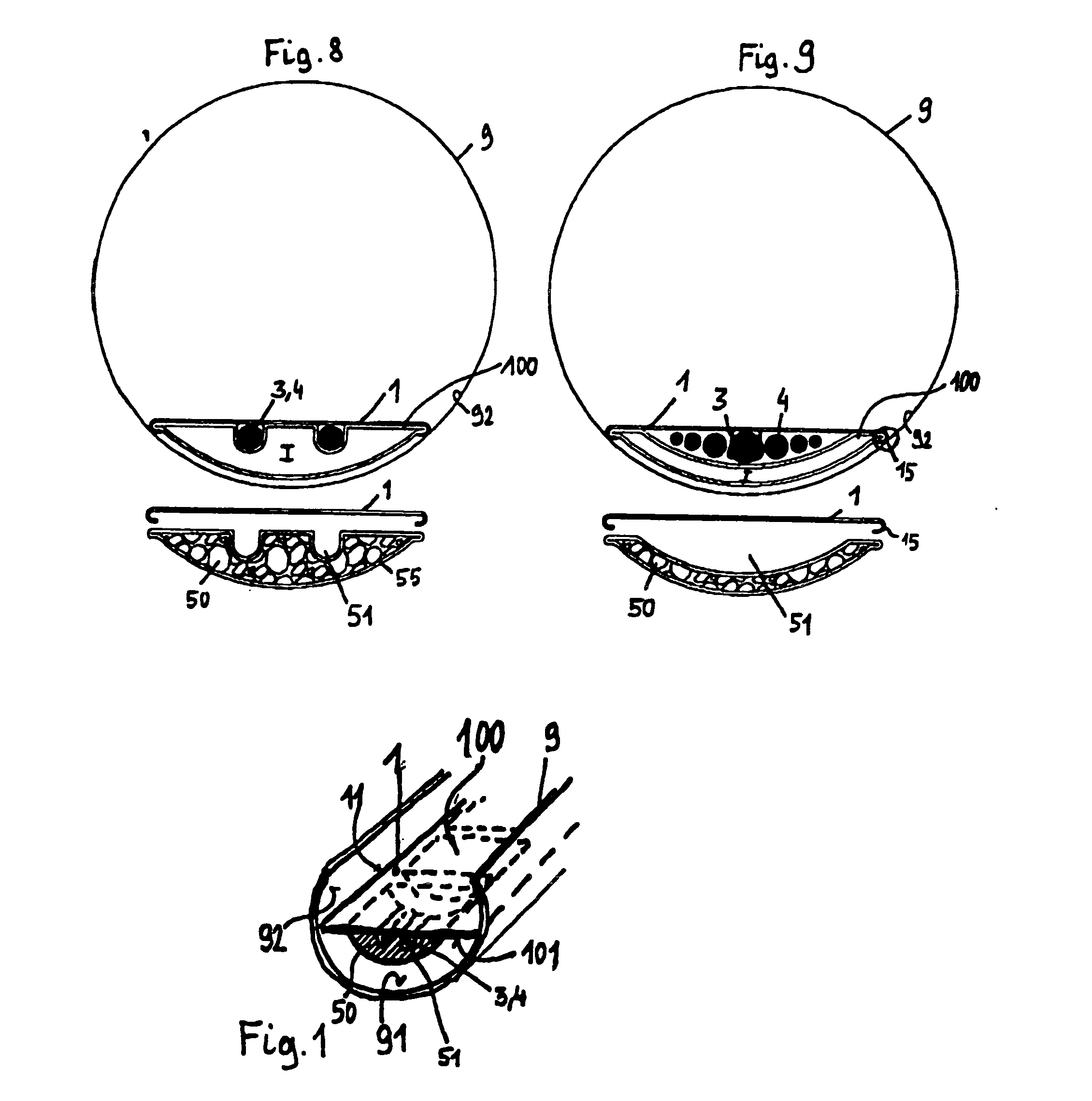 Cable laying configuration