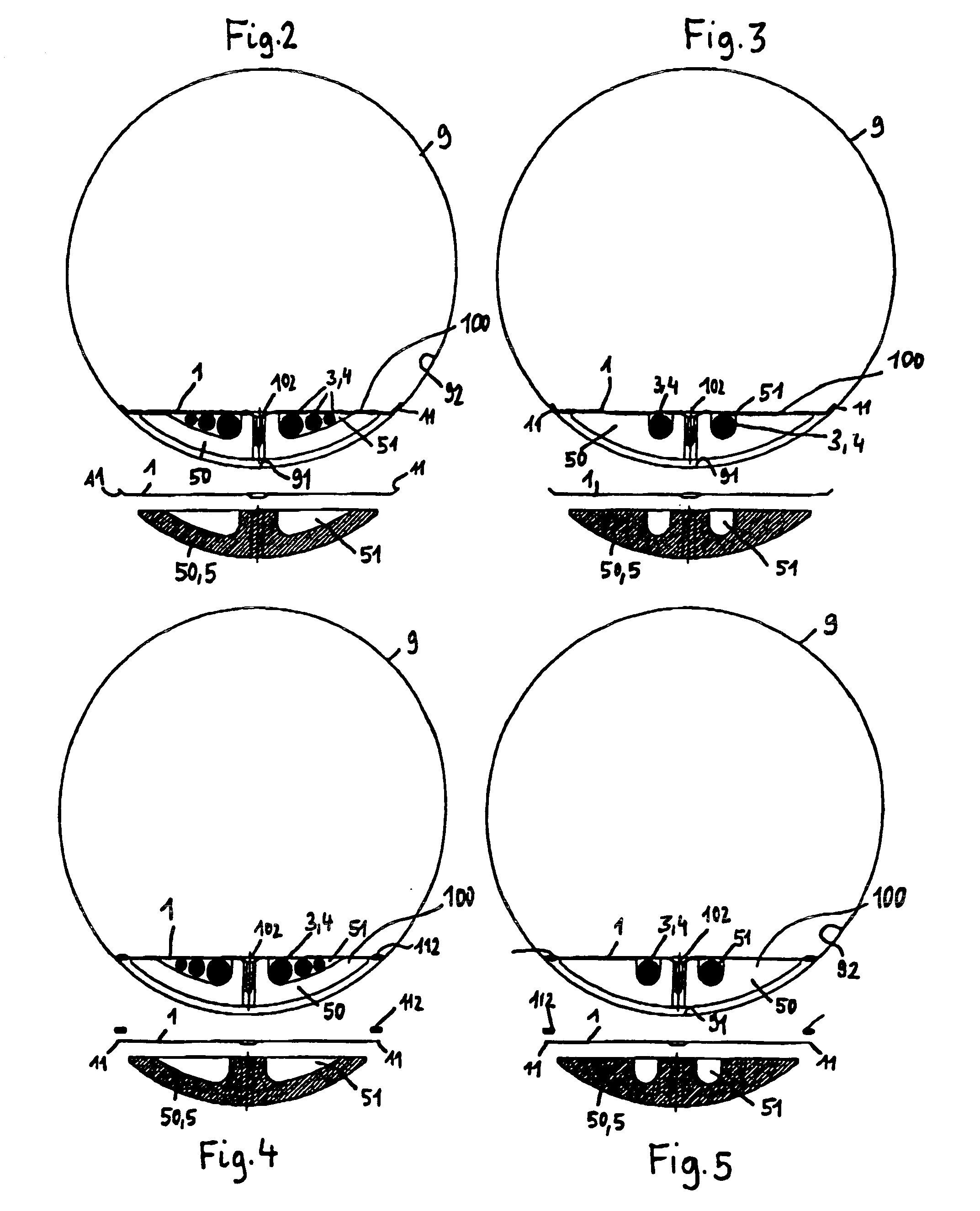 Cable laying configuration