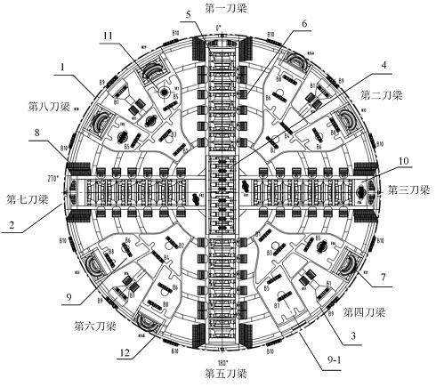 Shield cutter head suitable for soft and hard composite stratum and tunneling method