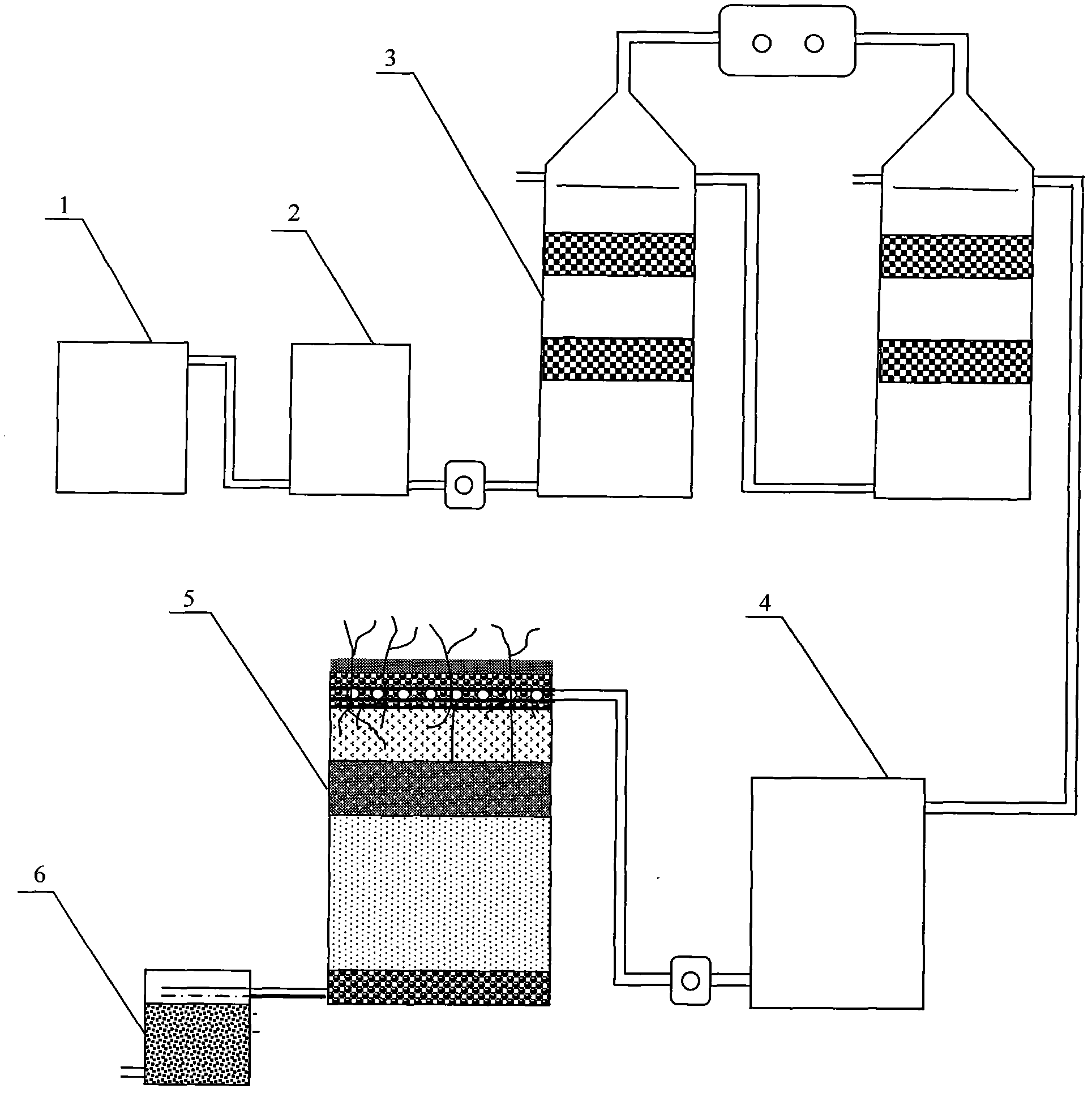 High-efficiency waste water treatment system for nursery