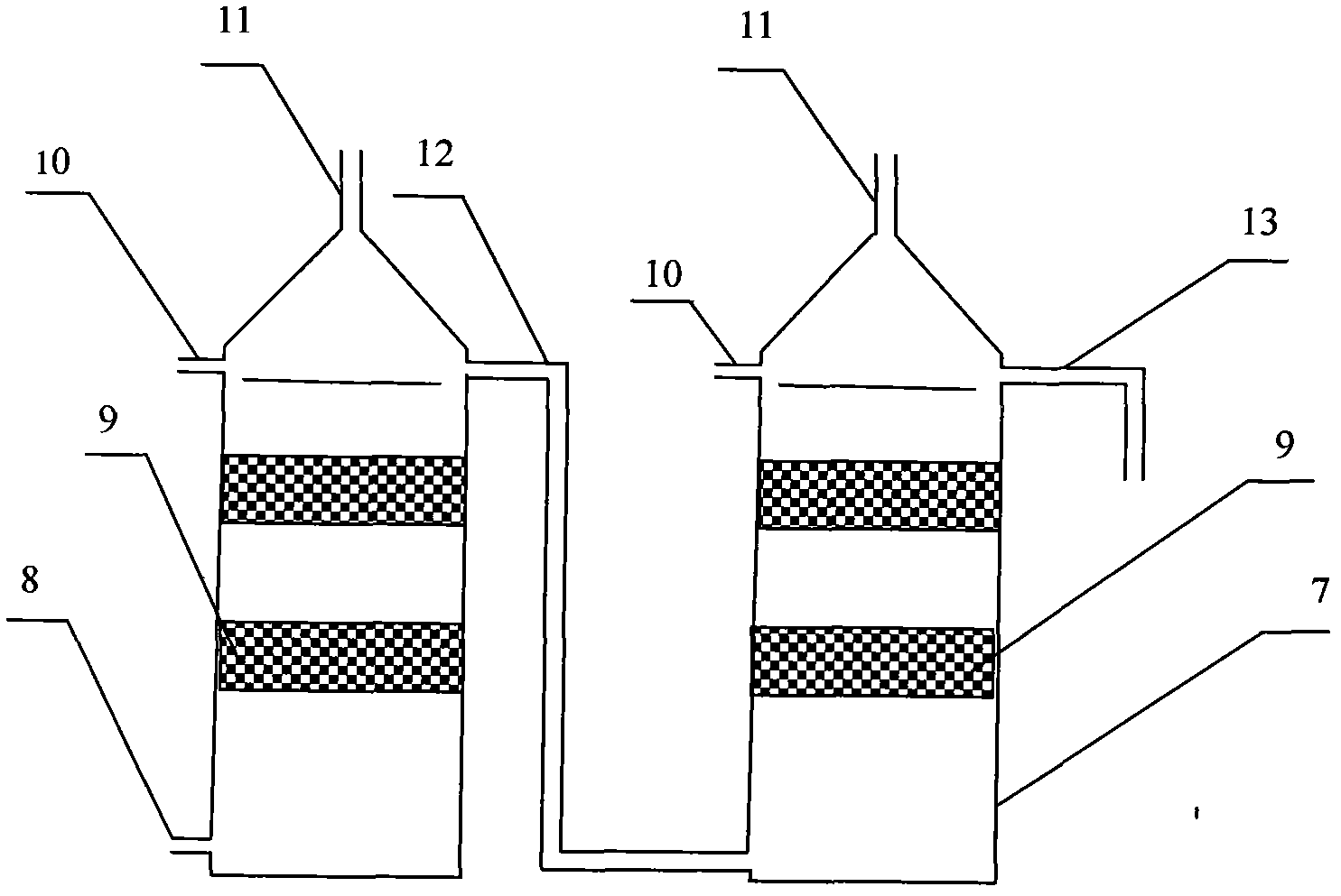 High-efficiency waste water treatment system for nursery