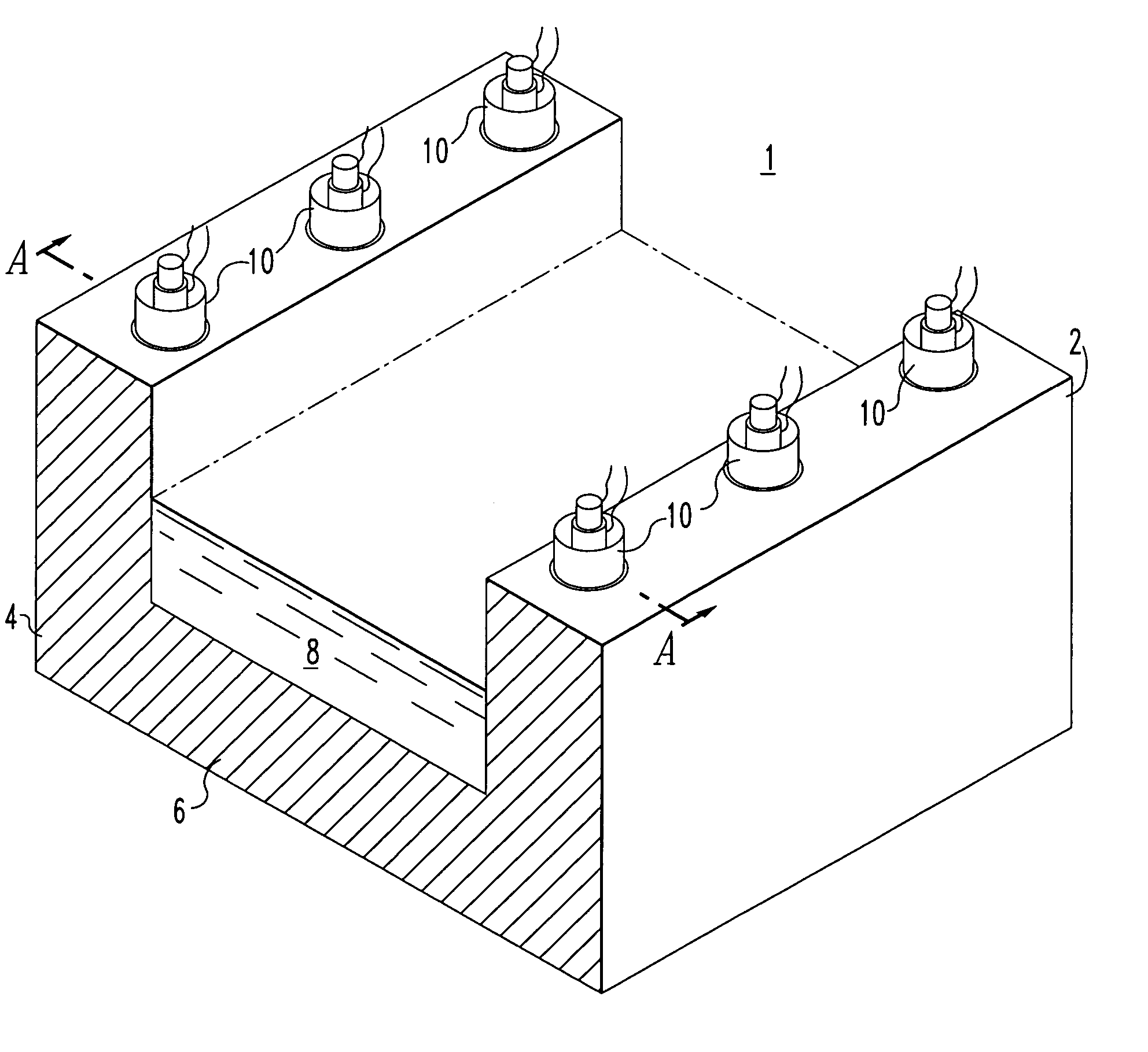 Heated trough for molten aluminum