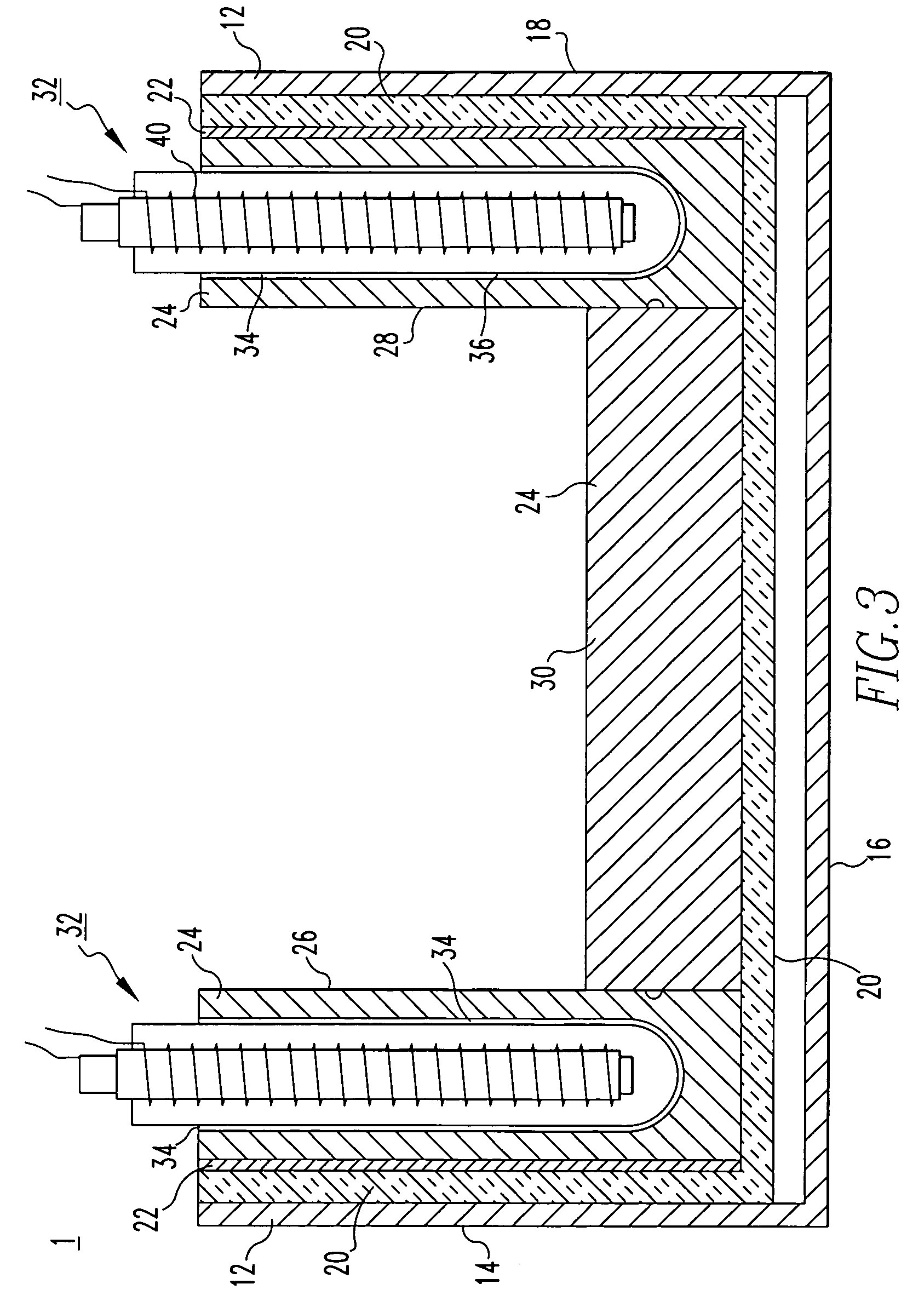 Heated trough for molten aluminum