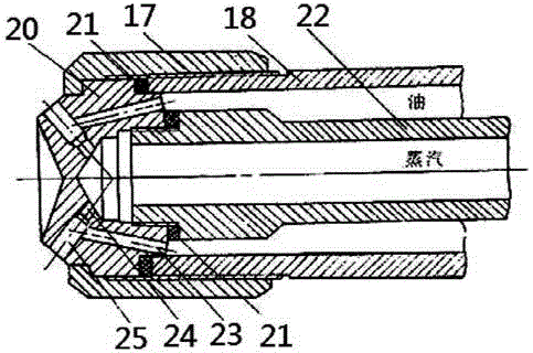 Multi-mechanism composite atomized fuel nozzle structure