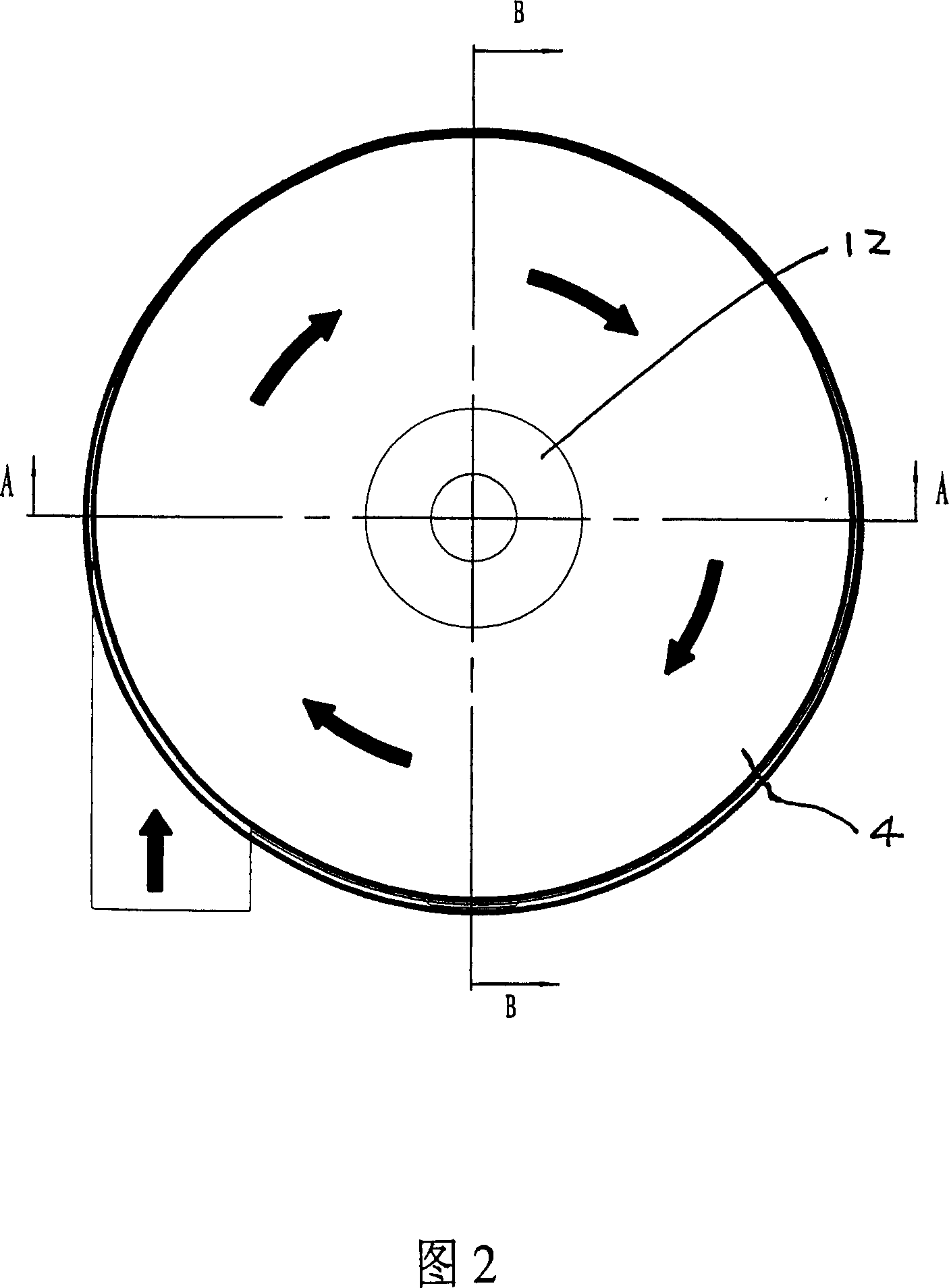 Cyclone separation device of dust collector