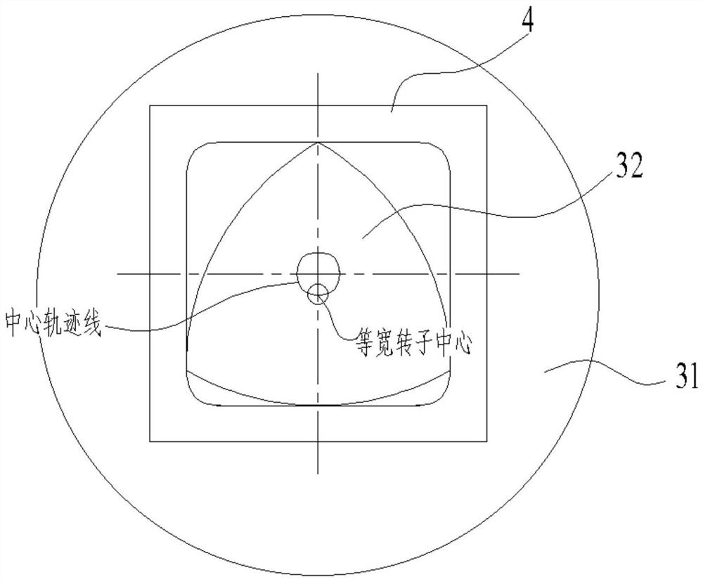 Diamond surface polygonal polishing device