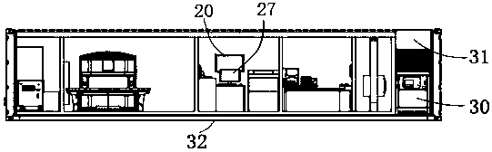 Compact multifunctional medical square cabin