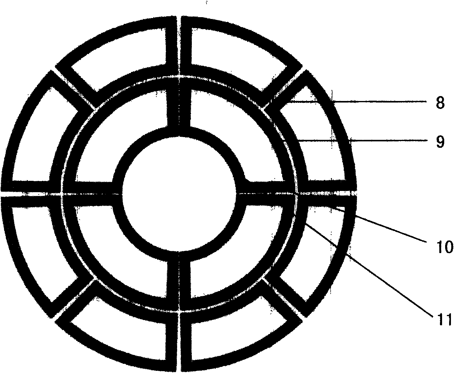 Stator embedded electromanetic suspension rotor micro motor