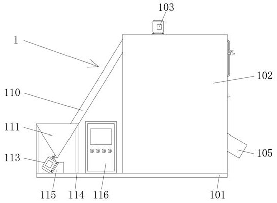 Stirring device for in-situ remediation of heavy metal contaminated soil for solidification and stabilization