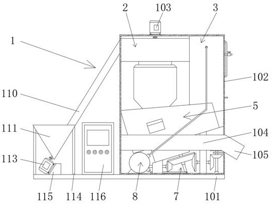 Stirring device for in-situ remediation of heavy metal contaminated soil for solidification and stabilization