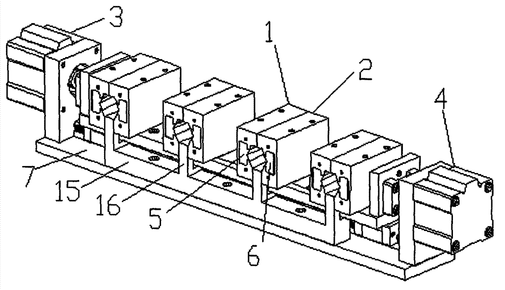 Nut clamping mechanism and connecting pipe nutting mechanism with same