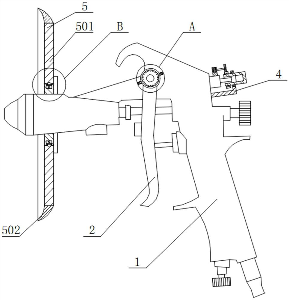 Spray gun with electrically adjustable spray width for automobile painting and its use method