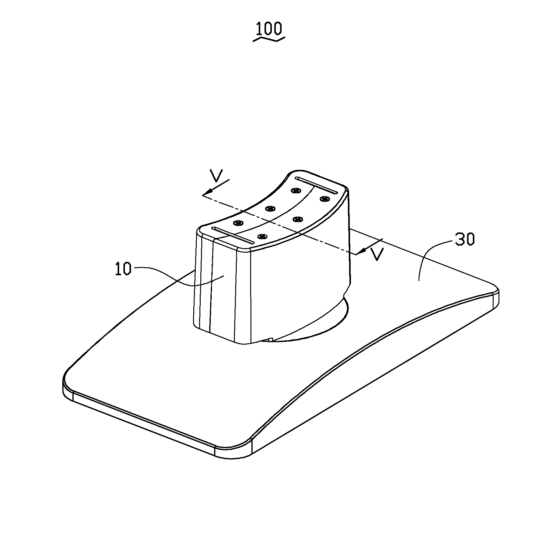 Support stand for flat-panel display monitor