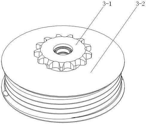 Transmission system of carrier-based helicopter landing assisting device