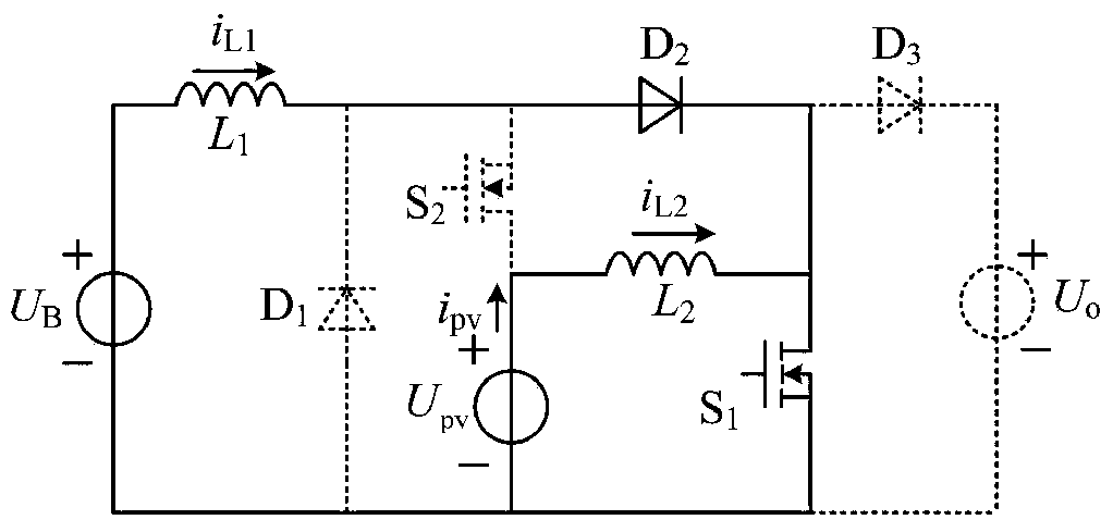 Three-port integrated converter for photovoltaic energy storage system, and control method