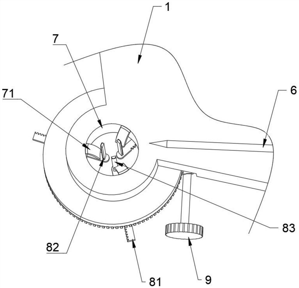 Angle-adjustable device for metal pipe machining and punching