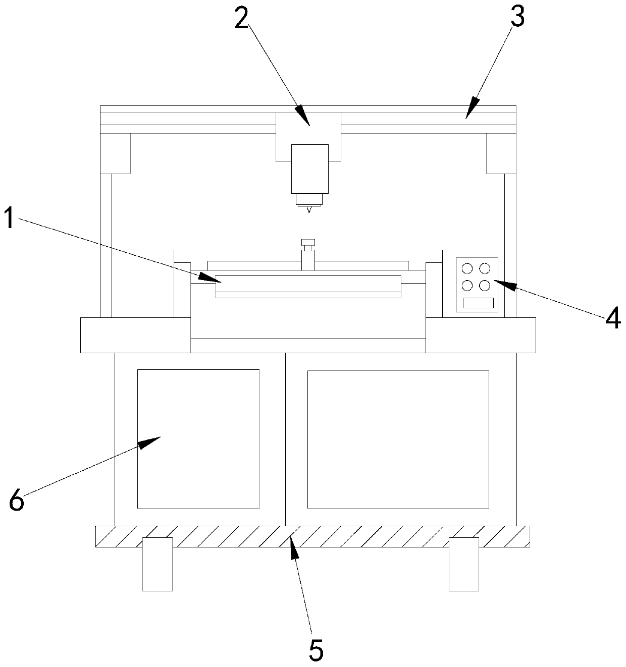 Rapid turnover clamping plate type printed circuit board double-sided processing equipment