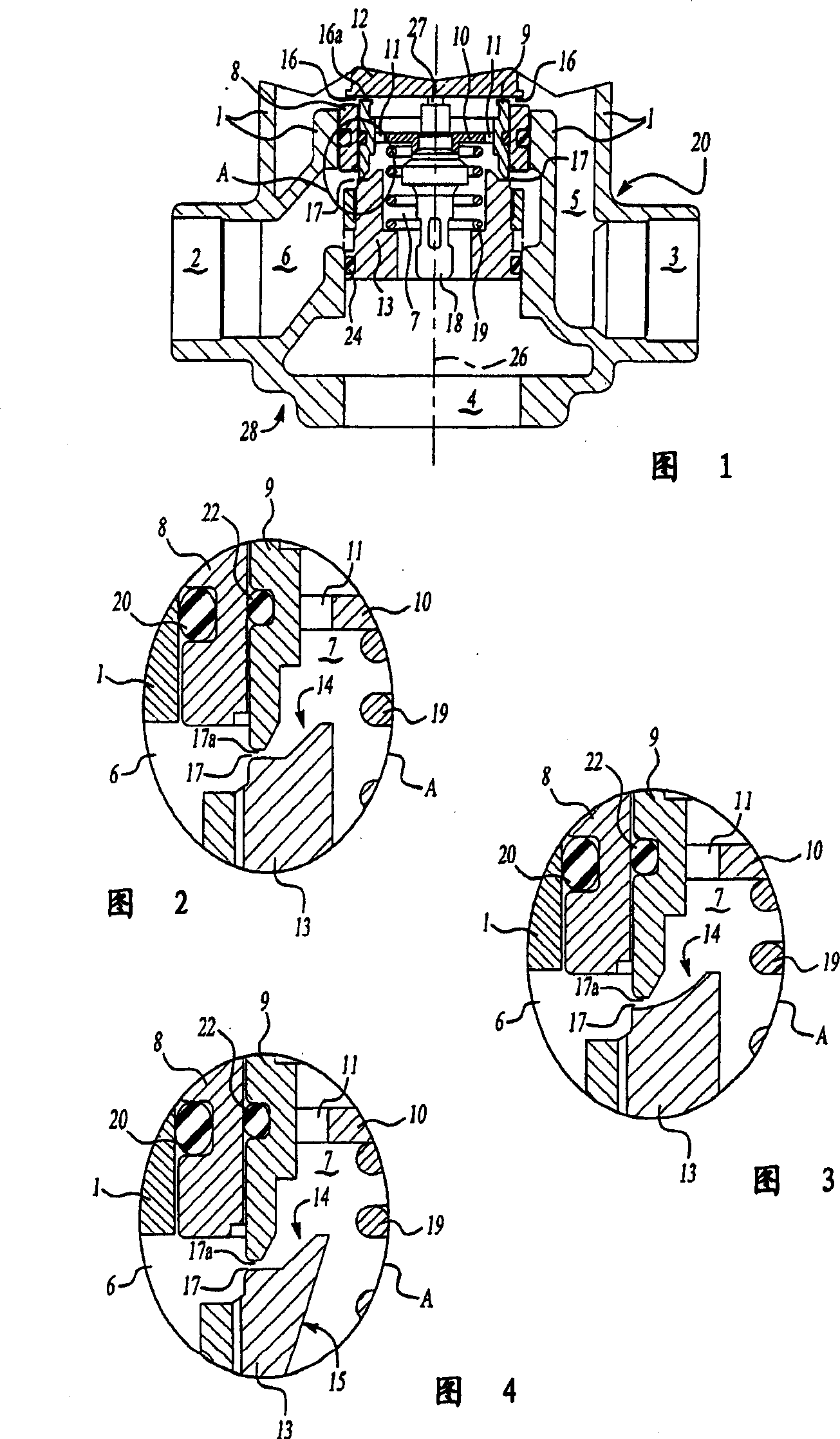 Thermostatic mixing valve with arrangement to increase mixing effect