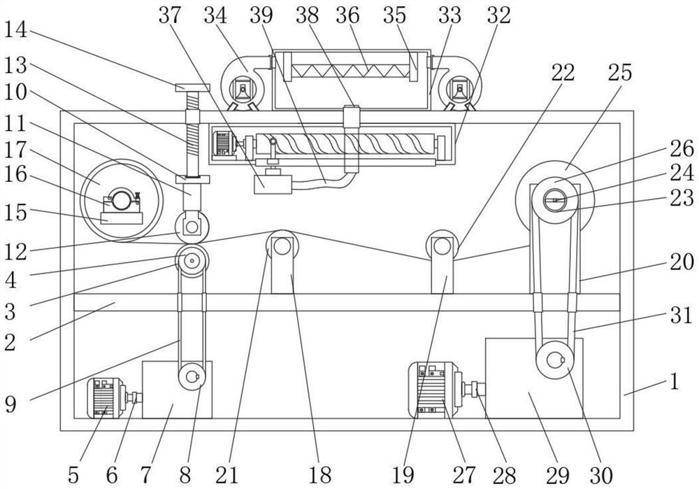 Ribbon drying and rewinding device for coding machine