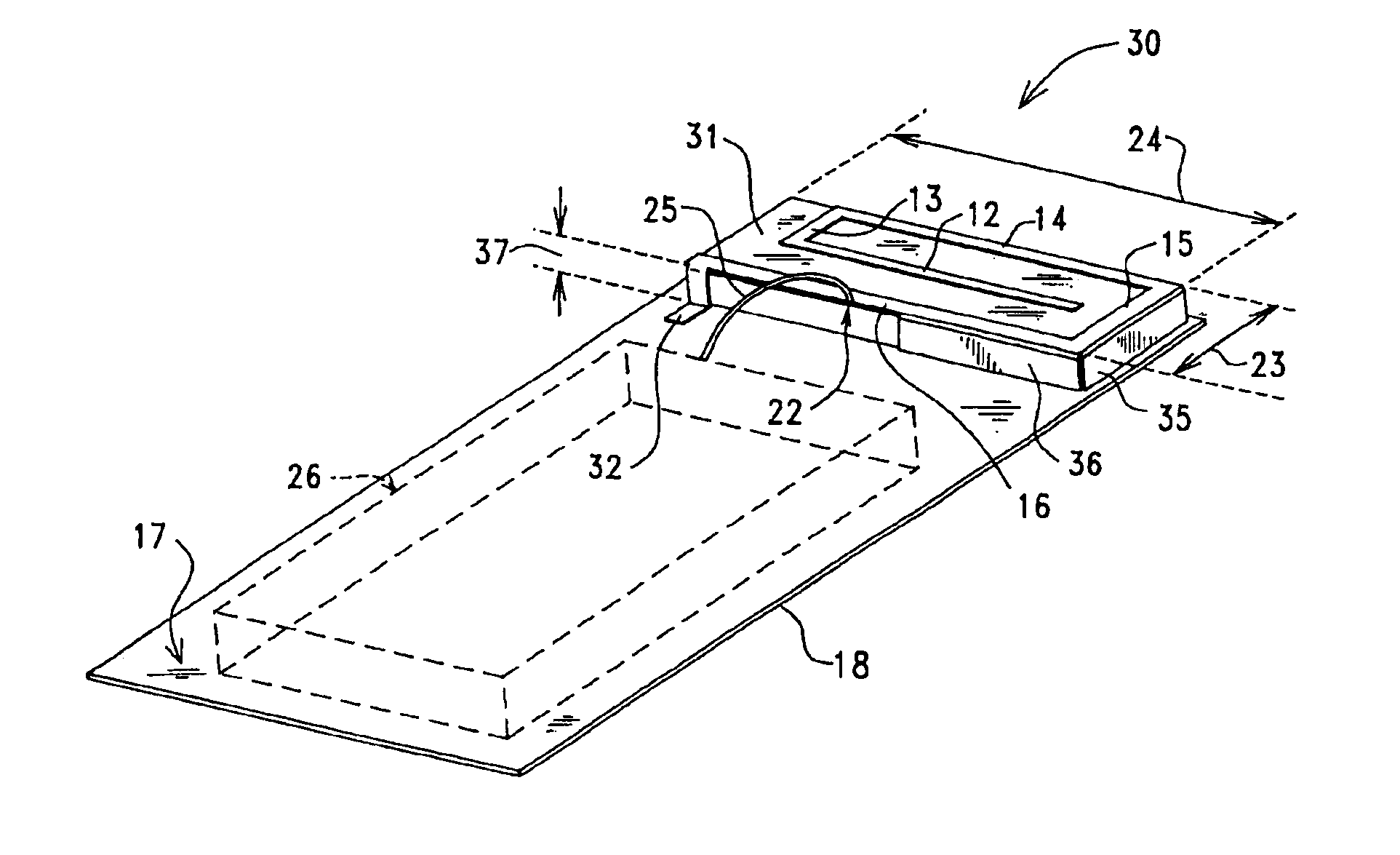 Compact, low profile, single feed, multi-band, printed antenna