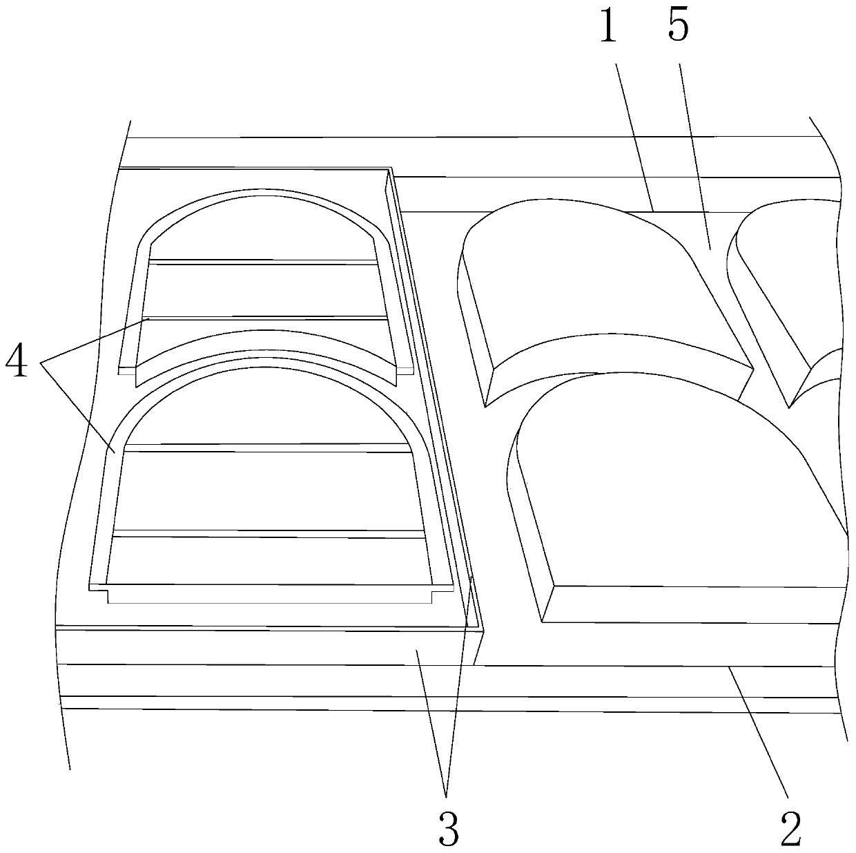 Mechanical slotting method used in railway protection slope construction