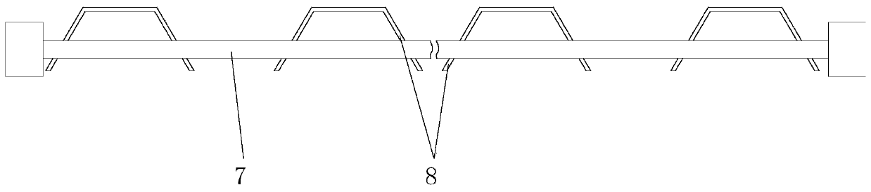 Mechanical slotting method used in railway protection slope construction