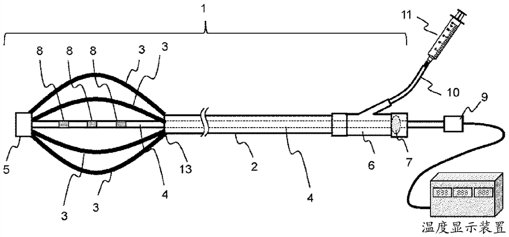 Esophageal liquid-supply catheter, and intermediate component of esophageal liquid-supply catheter