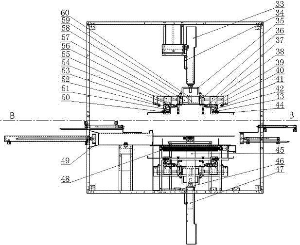 Cover shaking double insurance inserting-in type paper box packaging robot