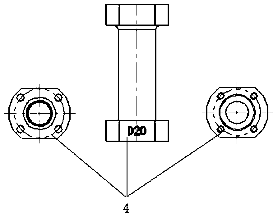 Cylinder body hydraulic clamp quick-change type pressing mechanism