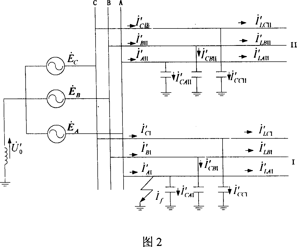 Grounded fault selecting and protecting method for grouded system with small current