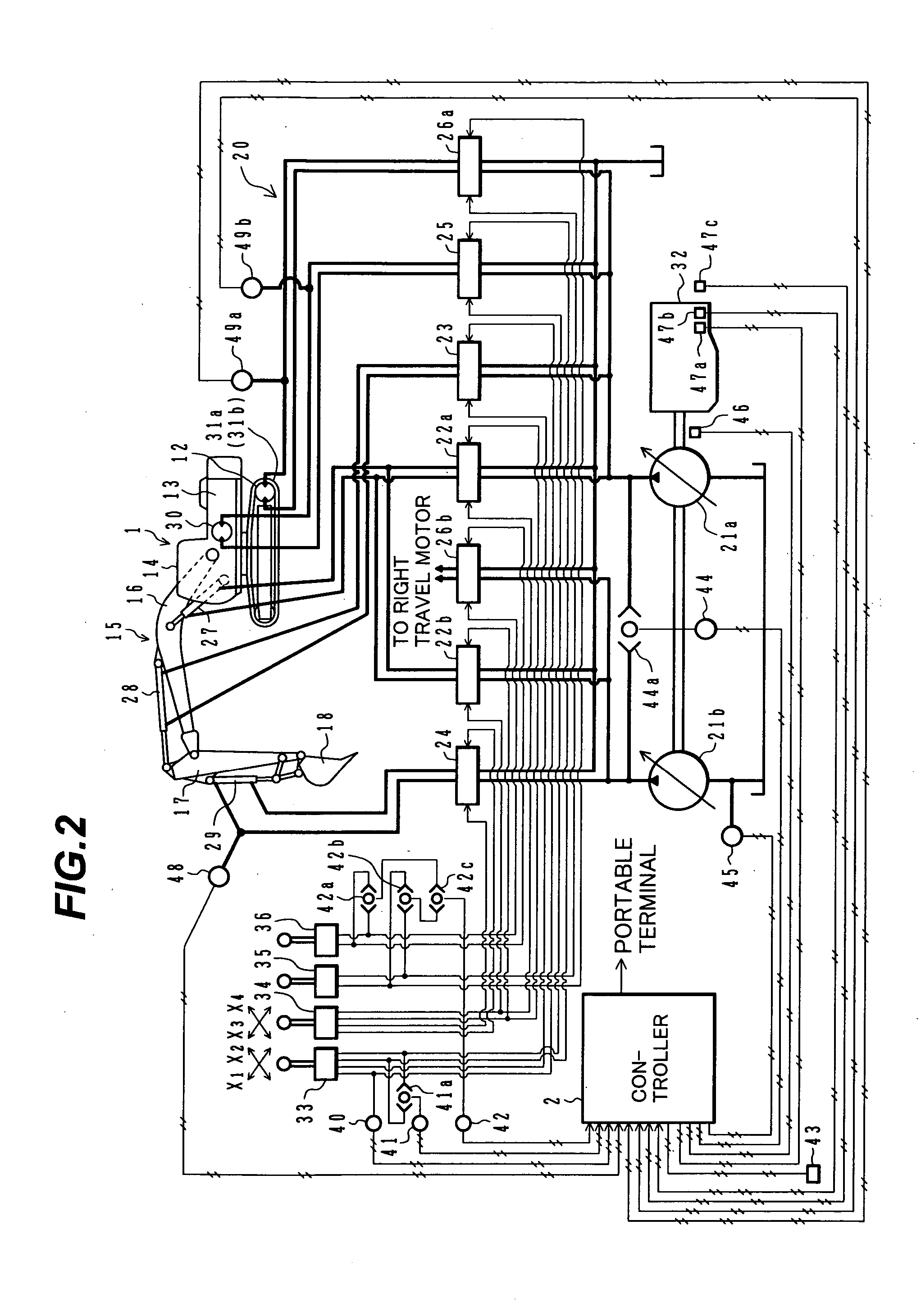 Information providing system of construction machine and information providing method of construction machine