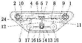 An agricultural machinery chassis applicable to different terrains