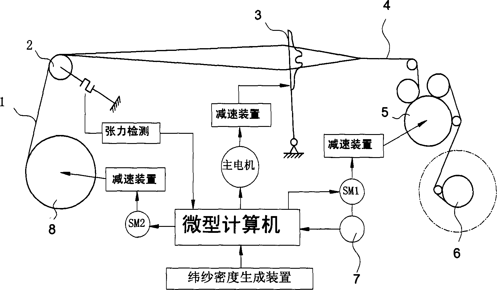 Spacing weft fabric and its weaving method