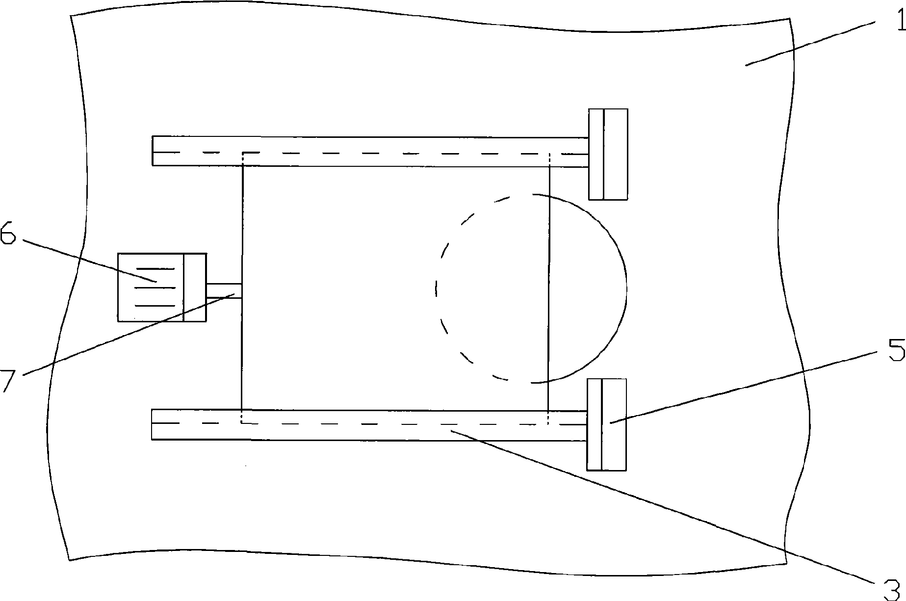 Lampblack absorber with area-adjustable air inlet of movable deflector type