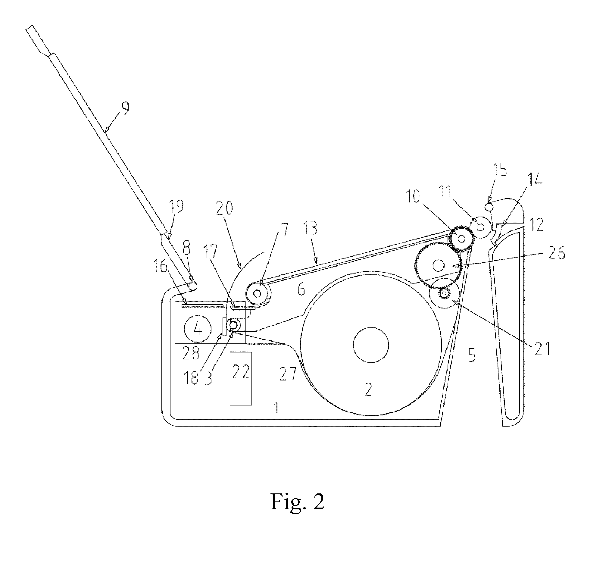 Thermal printing device for electronic voting apparatus