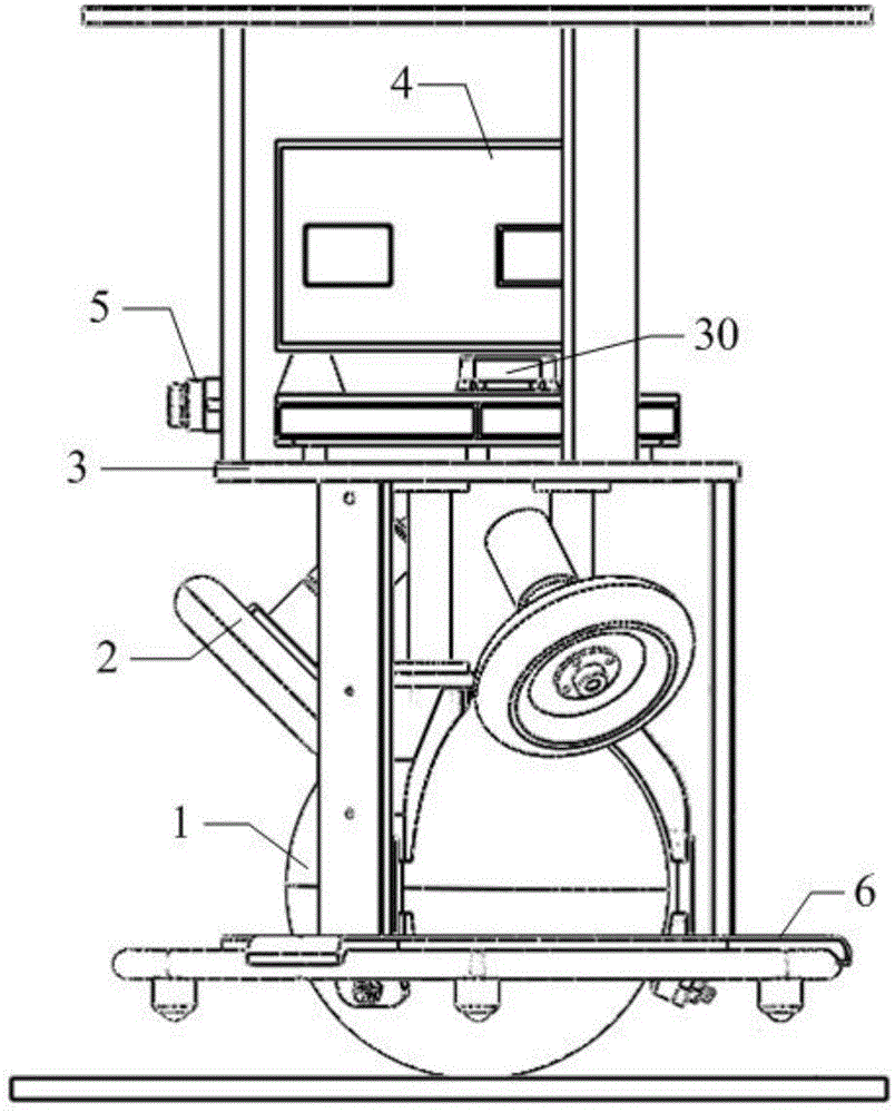 Autonomous ball-wheel-moving robot and control method thereof