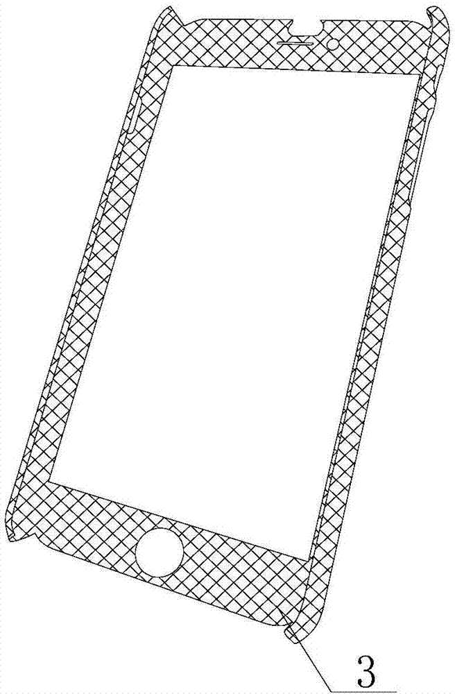 Mobile phone shell with anti-radiation function