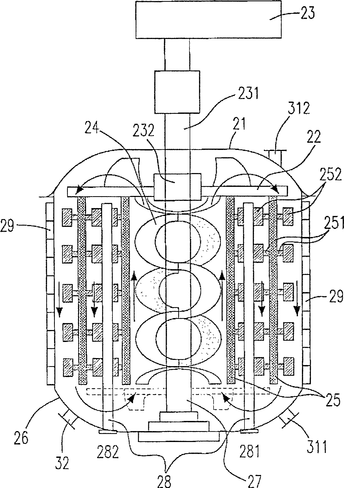 Macromolecular polymerization reaction trough