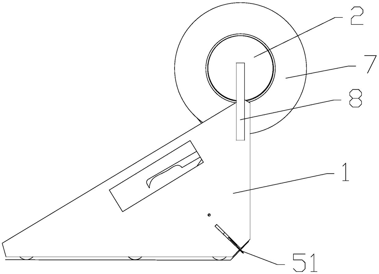 Adhesive tape pasting device