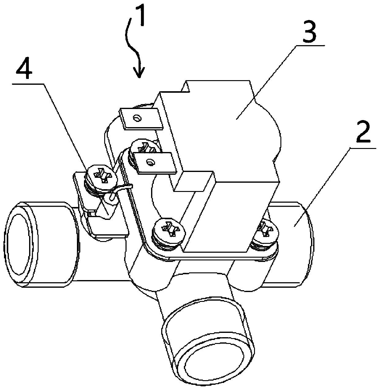 Electric check valve and zero cold water control system comprising same